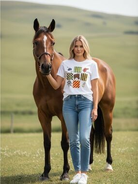 1990’s Kentucky Derby Tee With Studded Sleeves ~ Very Cool~ size Small